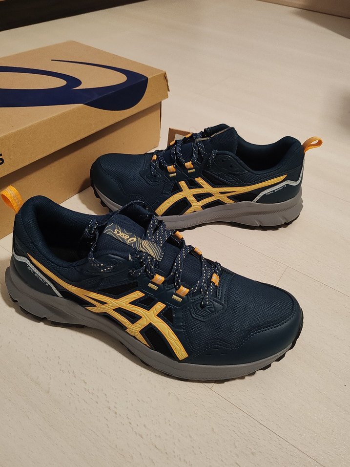 Erkek Lacivert Spor Ayakkabı Velcro Kayışlı - Görsel 3