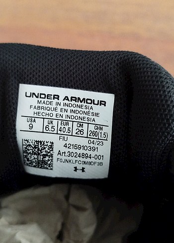 Erkek Siyah Under Armour Koşu Ayakkabısı - Görsel 7