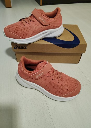 Kız Çocuk  Asics Spor Ayakkabı Velcro 32.5 numara - Görsel 3