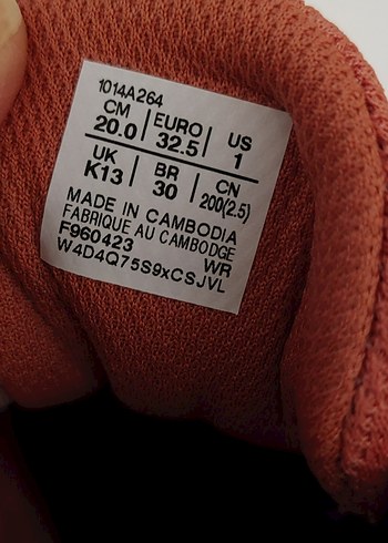 Kız Çocuk  Asics Spor Ayakkabı Velcro 32.5 numara - Görsel 2