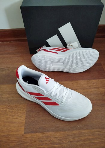 Kırmızı Detaylı Beyaz Erkek Spor Ayakkabı - Görsel 3