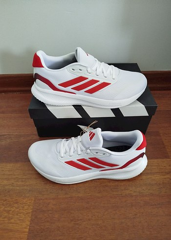 Kırmızı Detaylı Beyaz Erkek Spor Ayakkabı - Görsel 6