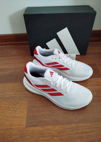 Kırmızı Detaylı Beyaz Erkek Spor Ayakkabı - Görsel 7