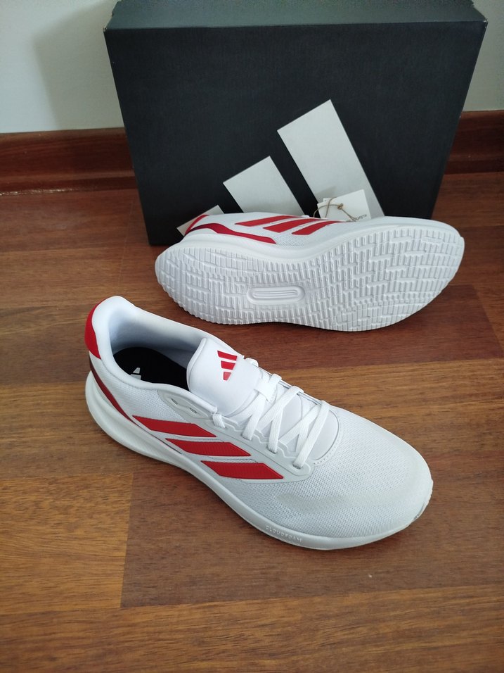 Kırmızı Detaylı Beyaz Erkek Spor Ayakkabı - Görsel 3