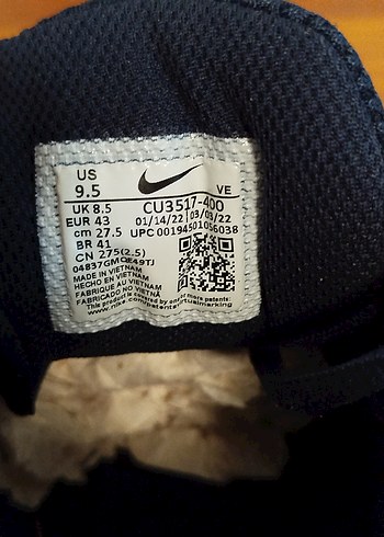 Lacivert Nike Erkek Koşu Ayakkabısı - Görsel 7