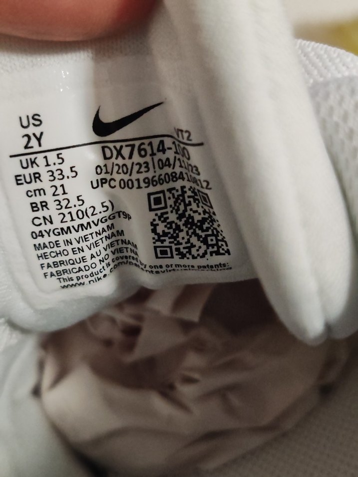 Beyaz Bağcıklı  Spor Ayakkabı 33.5 numara - Görsel 3