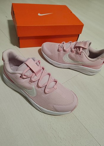 Nike Pembe Elastik Bağcıklı  Spor Ayakkabı - Görsel 5