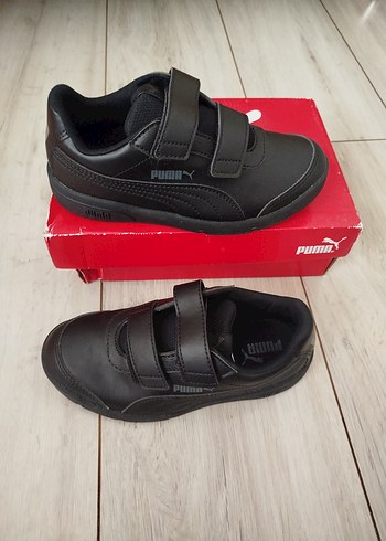 32 Beden Erkek Çocuk Siyah Puma Spor Ayakkabı