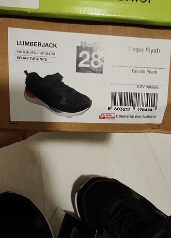 28 Beden siyah Renk #Lumberjack# spor ayakkabı