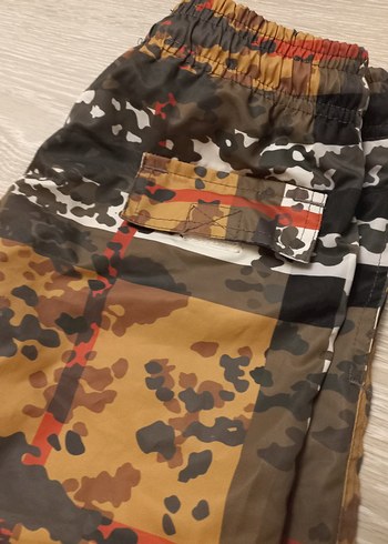 Kahverengi Kamuflaj Desenli Erkek çocuk mayo - Görsel 3