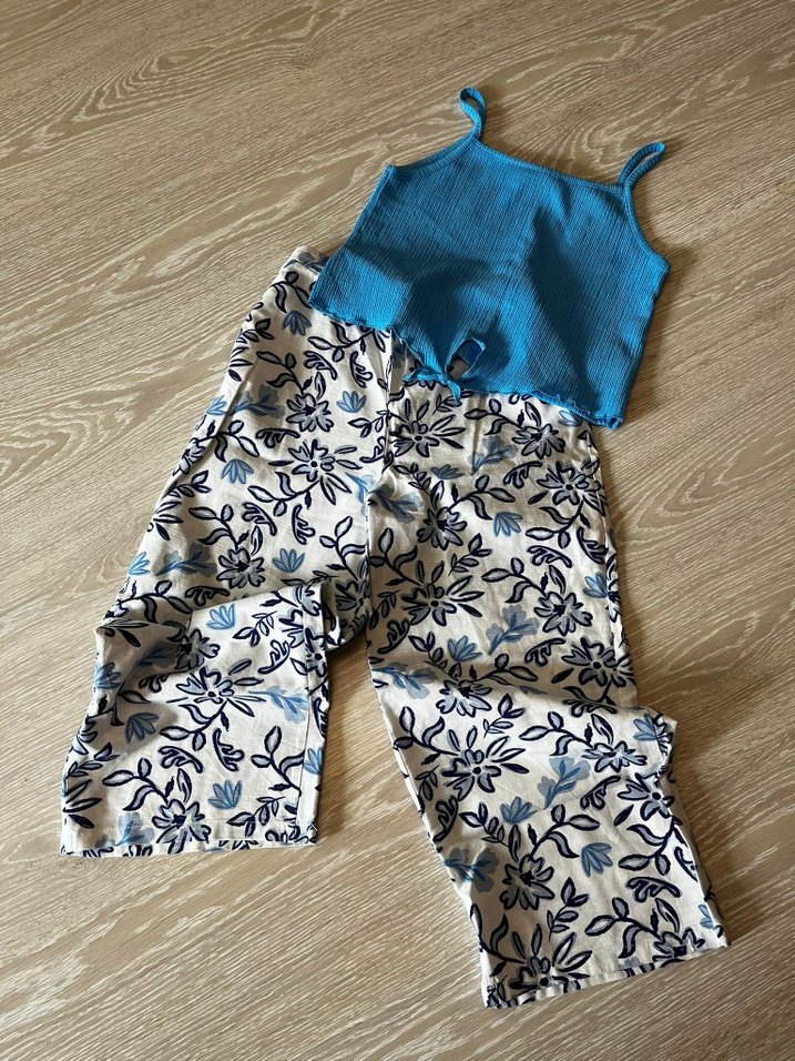 Mavi Örgü Askılı  Kız Takımı - Görsel 2