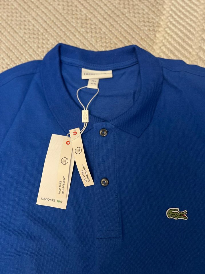 Lacoste Lacivert Düğmeli Polo Tişört - Görsel 3