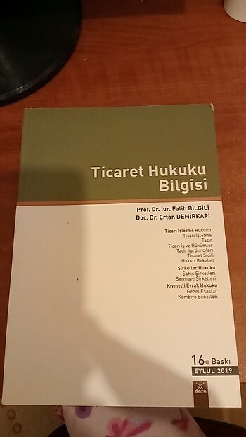 Ticaret hukuku bilgisi