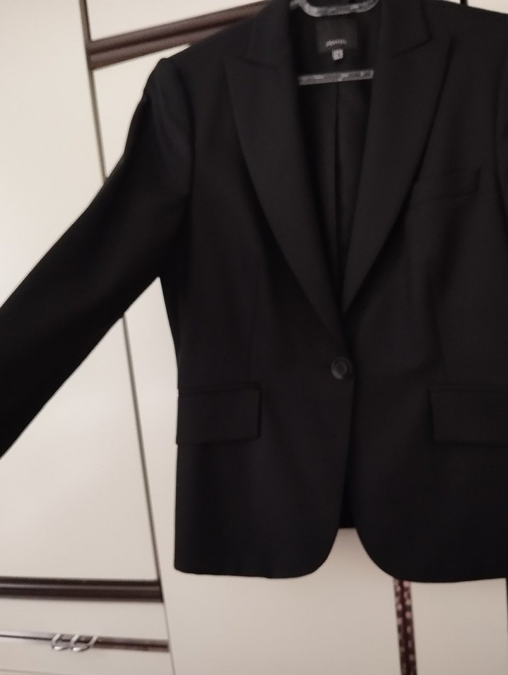 Siyah Düğmeli Kadın Blazer Ceket - Görsel 2