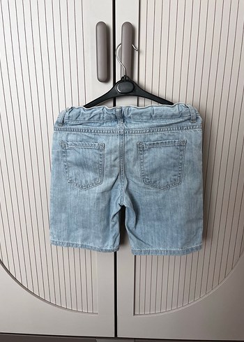 LC Waikiki Erkek çocuk Mavi Bol Kesim Mini Kot Şort