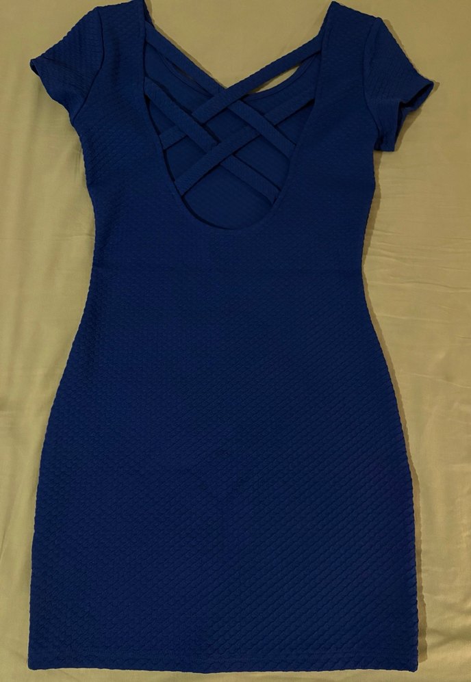 H&M Lacivert Elbise - Görsel 3