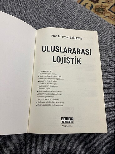  Uluslararası Lojistik (Orhan Çağlayan)