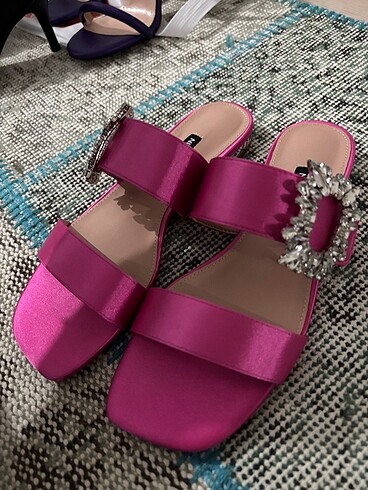nine west pembe ayakkabı terlik ?????