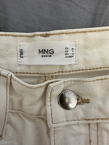Mango Widge Leg Ekru Jean