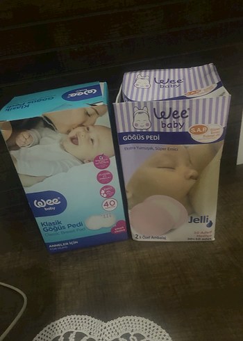 Wee Baby Beyaz Göğüs Pedi 40'lı - Görsel 2