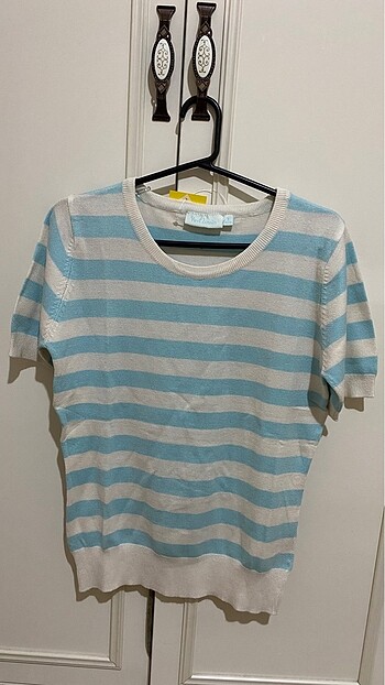 Bisiklet yaka kîsa kol kadın tshirt