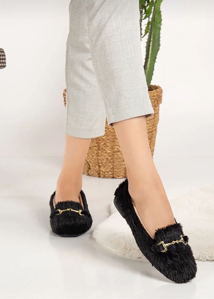 Yumuşak peluş kadın ev babeti
 - Görsel 2