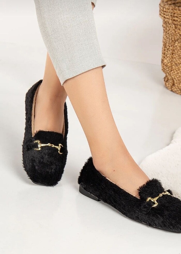 Yumuşak peluş kadın ev babeti
 - Görsel 3