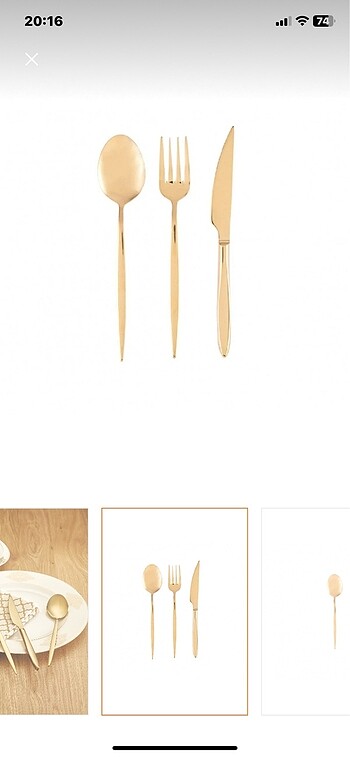 Emsan çatal kaşık bıçak takımı - Görsel 2