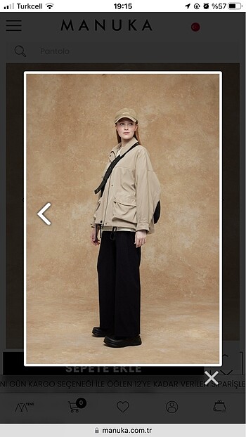 Diğer Manuka oversize bomber mont camel