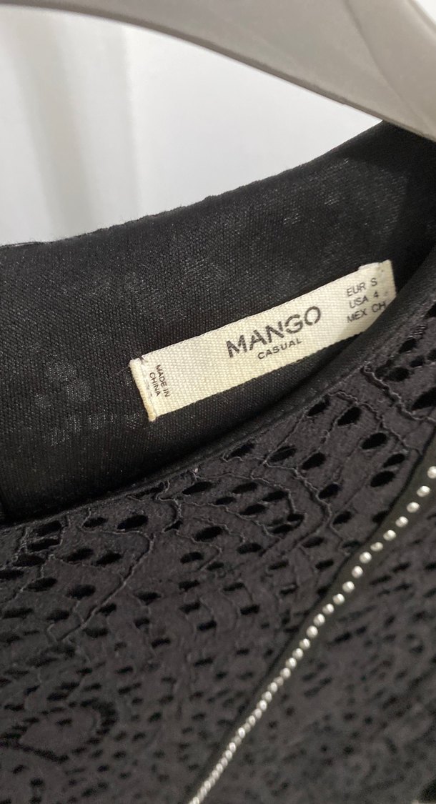 Dantel İşlemeli Siyah Midi Elbise - Görsel 4