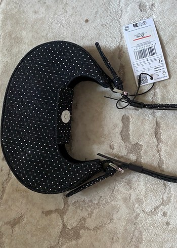 Tokalı Siyah taşlıDenim Çanta - Görsel 6