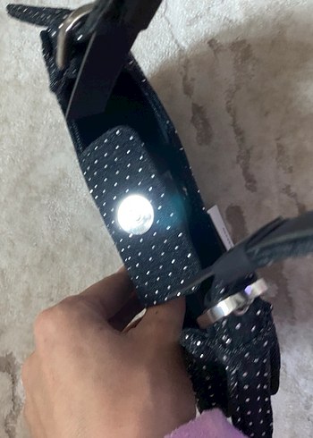 Tokalı Siyah taşlıDenim Çanta - Görsel 4