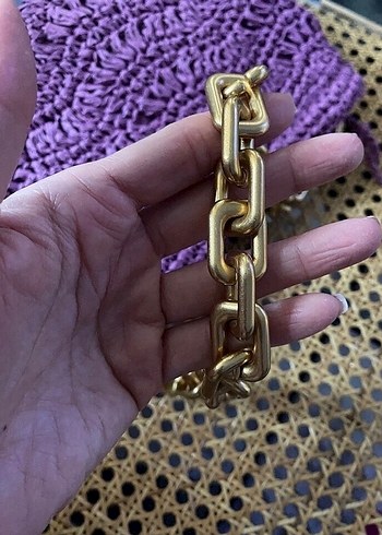 Örgü Detaylı Pembe Kadın Çanta - Görsel 3