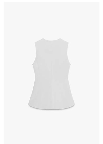 Kadın Kemerli Kolsuz taş rengi  Yelek - Görsel 2