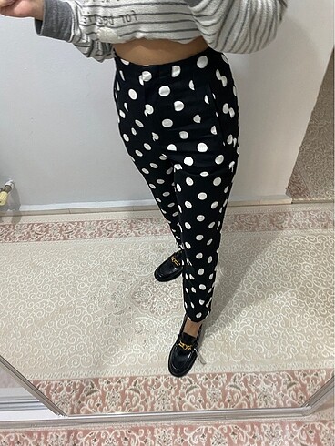 Zara Zara keten karışımlı pantolon