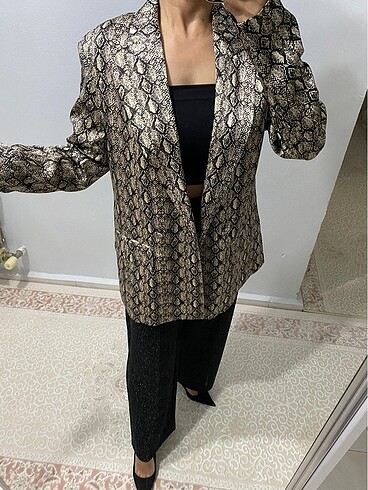 s Beden çeşitli Renk Zara dökümlü blazer ceket