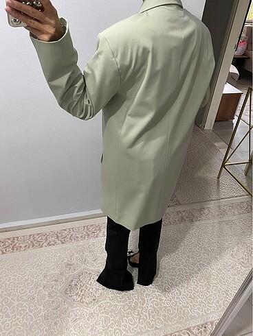 Zara düz kesin blazer ceket - Görsel 6