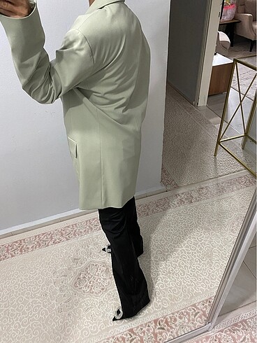 Zara düz kesin blazer ceket - Görsel 8