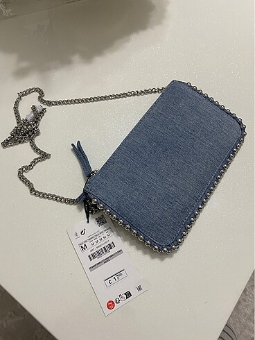 Zara zımbalı cüzdan çanta