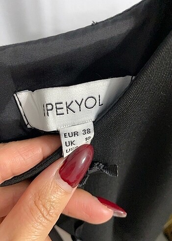 38 Beden siyah Renk İpekyol kalem elbise