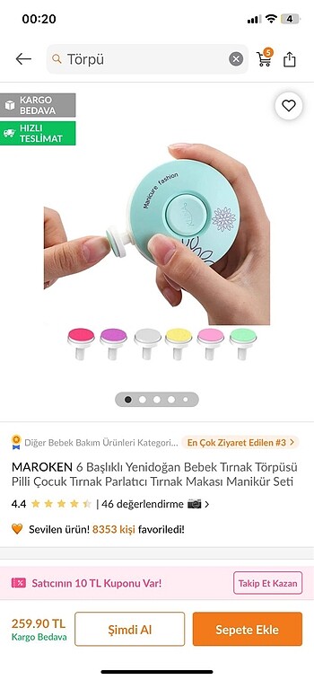 Yenidoğan bebek tırnak törpüsü