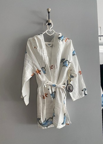 çocuk peştemal bornoz - Görsel 2