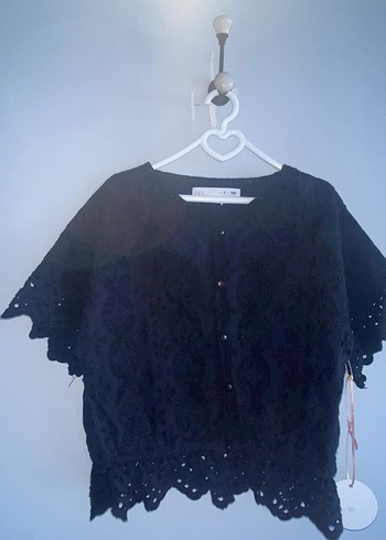 Dantel Detaylı Siyah Kız çocuk - Görsel 2