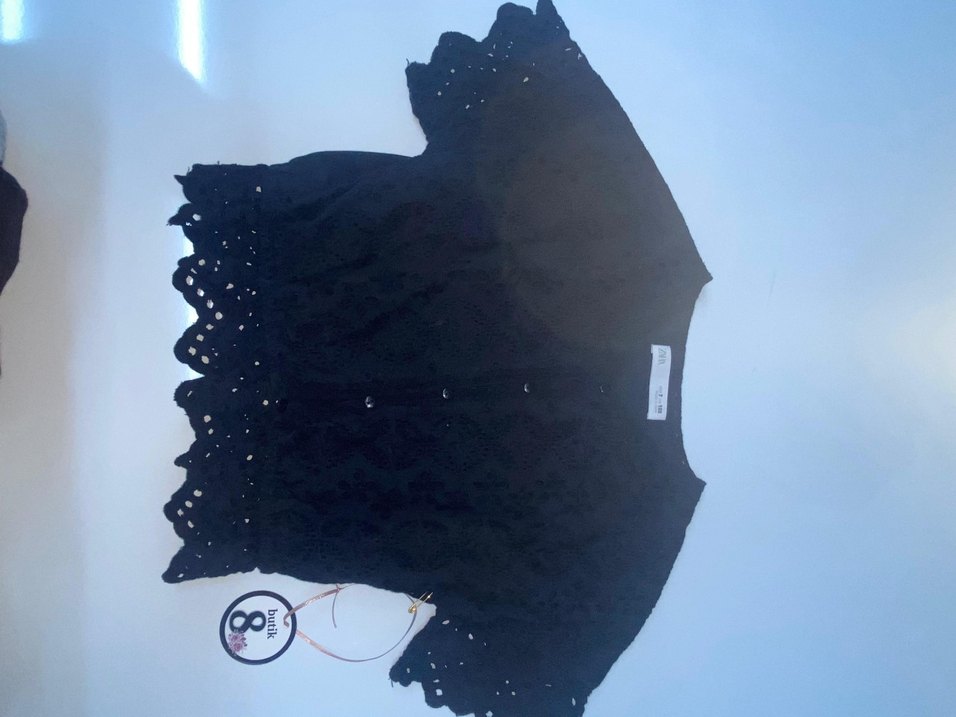 Dantel Detaylı Siyah Kız çocuk - Görsel 3