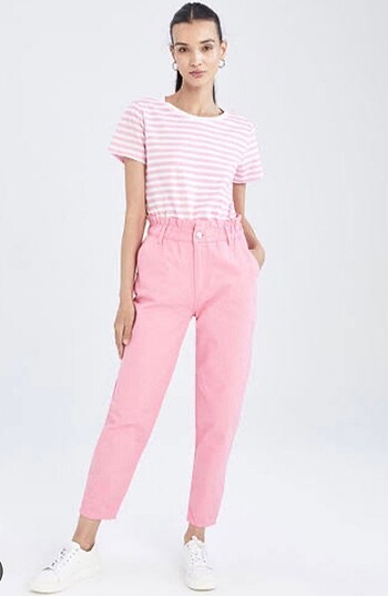Toz Pembe Mom Jean