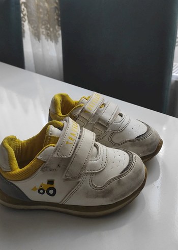 24 Beden Sarı Gri Erkek Çocuk Spor Ayakkabı Velcro