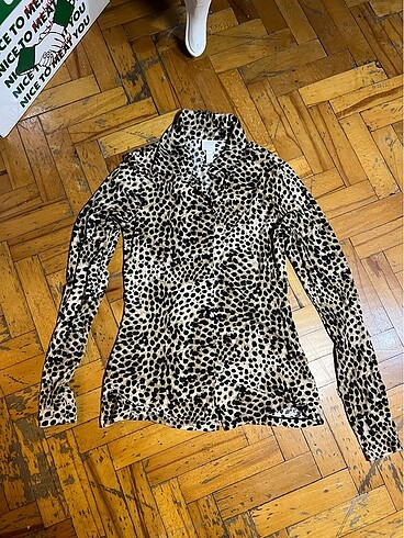 H&M H&M studio leoplar gömlek