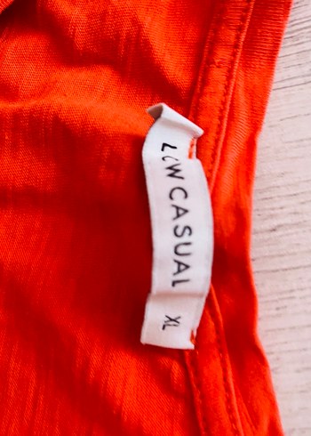 Turuncu Kısa Kollu kadın tişört - Görsel 4