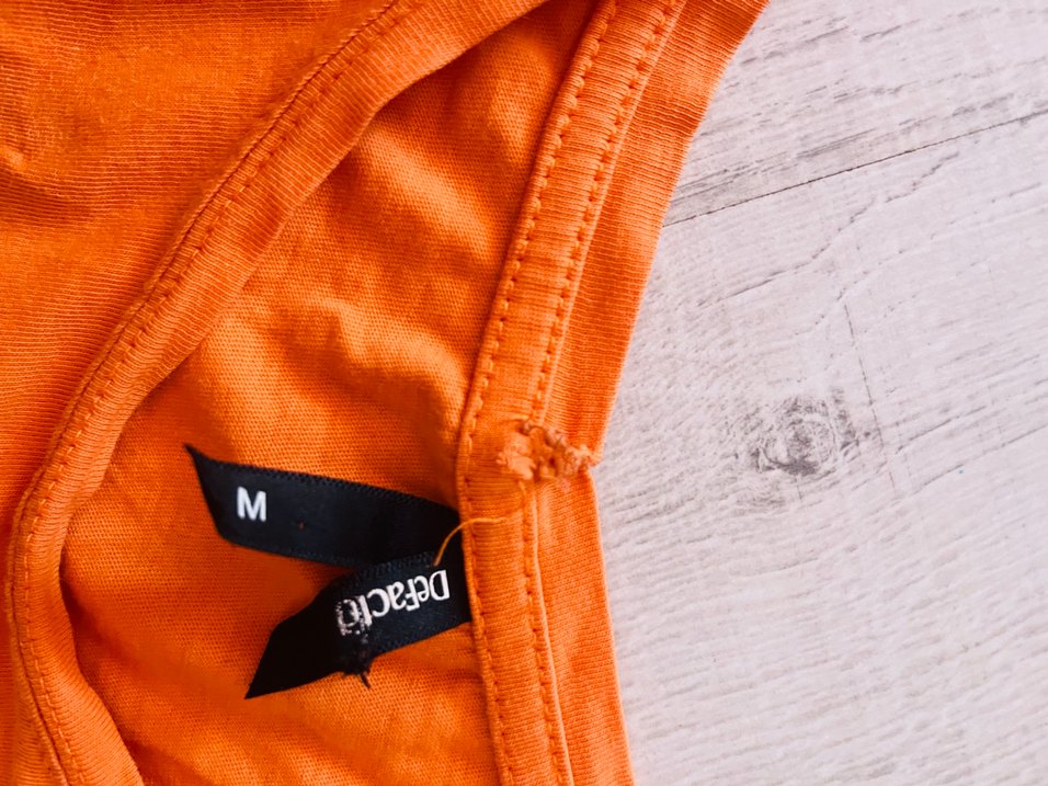 Turuncu Kısa Kollu kadın tişört - Görsel 5