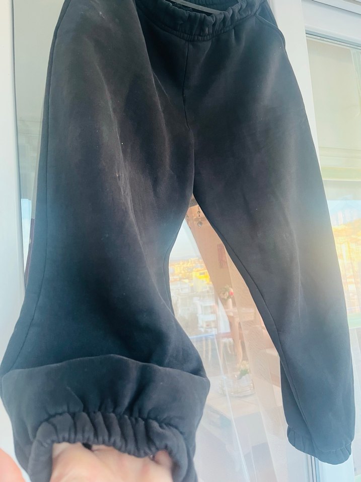 Siyah Rahat Kesim Eşofman Altı - Görsel 2